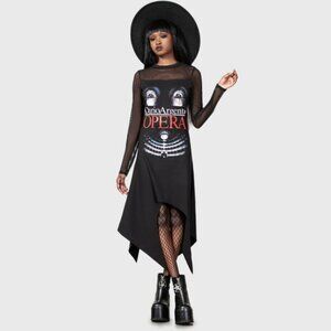 KILLSTAR ✦ Opera Mesh Dress ✦ Dario Argento Horror Eyes Gothic NWT Deadstock